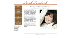 Desktop Screenshot of leighlombardi.net